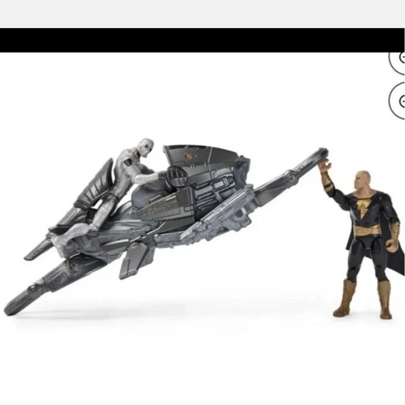 Spin Master DC 4” Black Adam vs Exclusive Figure Intergang Mercenary + Vehicle - Picture 3 of 3